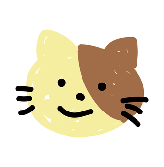 子どもが描いたねこの絵 お絵かき,動物,絵,落書き,描く,クレヨン,ねこ,かわいい,イラストのイラスト素材