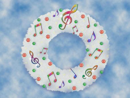 Musical note lease sky B, lease, note, christmas, JPG