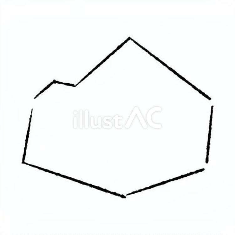 手描きのカクカクの吹き出し44 吹き出し,フレーム,見出しのイラスト素材