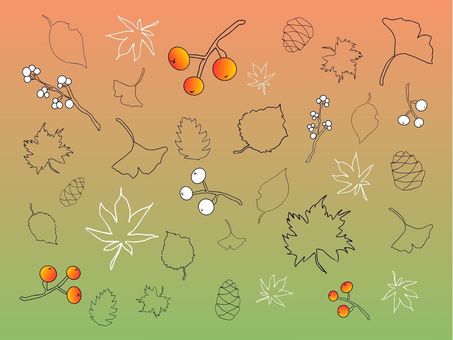 紅葉シンプルパターン 紅葉シンプルパターン 秋,紅葉,落ち葉,もみじ,かえで,いちょう,イチョウ,秋の味覚,季節の変わり目,10月のイラスト素材