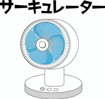 Illustration, circulator, small, fan, 