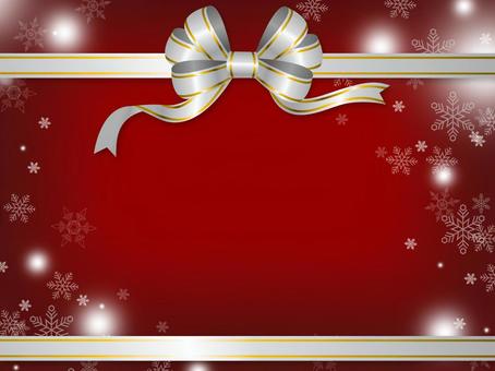 赤いクリスマスカード