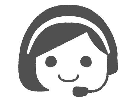 オペレーターの女性のマーク オペレーター,マーク,アイコン,女性,ヘッドセット,マイク,ヘッドホン,受付,案内,テレフォンのイラスト素材