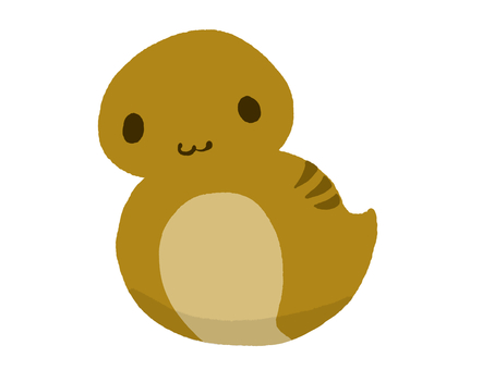 ゆるツチノコ ゆるツチノコ 未確認,動物,生物,ヘビ,uma,つちのこのイラスト素材