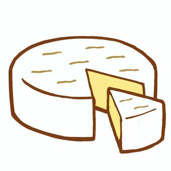 カマンベールチーズ 食べ物,カマンベールチーズ,チーズ,おやつ,乳製品,手書きのイラスト素材