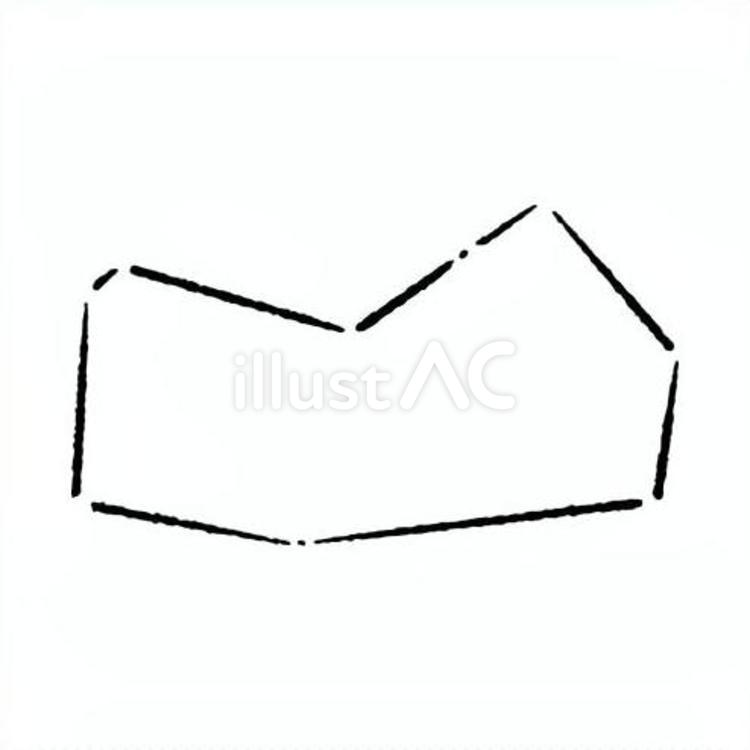 手描きのカクカクの吹き出し64 吹き出し,フレーム,見出しのイラスト素材