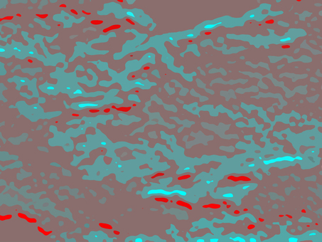 小豆色に赤と緑の個性的な迷彩風パターン 迷彩,小豆色,あずき色,薄茶,赤,緑,エメラルドグリーン,テクスチャ,抽象,背景のイラスト素材