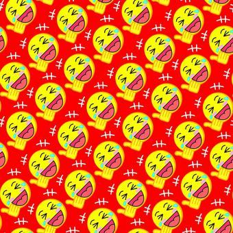 ナイス背景 ナイス,大笑い,面白い,顔,表情,デフォルメ,アイコン,手,人物,背景のイラスト素材