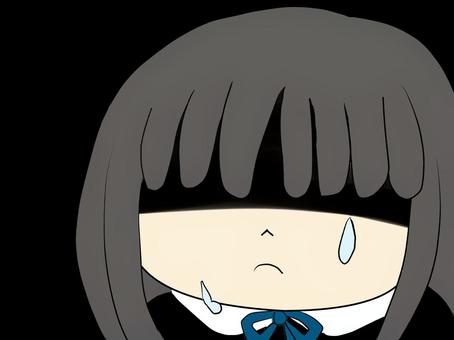 Chibi mob office worker, tears Chibi mob office worker, tears