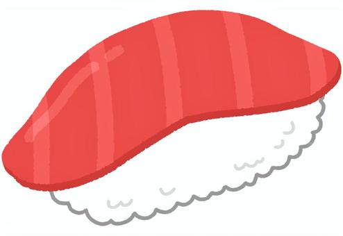 寿司(まぐろ) 寿司(まぐろ) 寿司,マグロ,トロ,食べ物,和食,シャリ,魚,日本食のイラスト素材