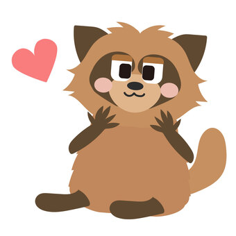 動物/可愛いたぬき 動物/可愛いたぬき 狸,動物,生き物,たぬき,茶色,哺乳類,しっぽ,アニマル,かわいい,ほのぼののイラスト素材