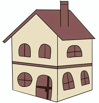 家 家,建物,手書き風のイラスト素材