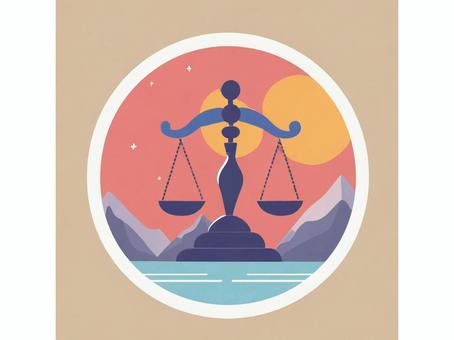 Illustration, libra, constellation, tiny, 