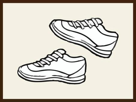スニーカー リアル イラスト