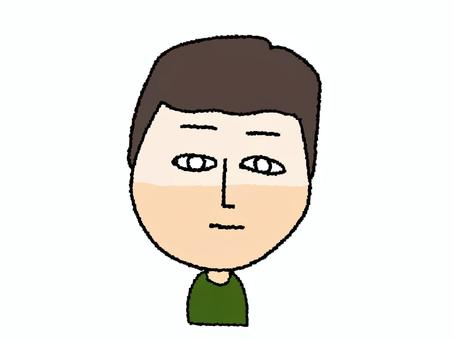 体調不良の男性 体調不良の男性 男性,体調不良,貧血,pop調,手描き,挿絵,ワンポイント,素材,商用可,無料のイラスト素材