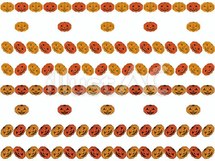 ハロインかぼちゃ罫線(交互) ハロウィン,かぼちゃ,ジャックオランタンのイラスト素材