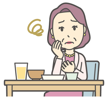  お金持ちマダム-192-バスト 胃もたれ,おばさん,中年,女性,富裕層,マダム,裕福,お金持ち,ミセス,おばちゃんのイラスト素材