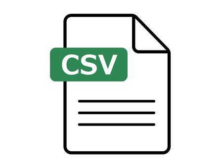 CSVファイルのマーク（アイコン） csv,ファイル,アイコン,拡張子,ファイル形式,ビジネス,マーク,シンプル,緑,インポートのイラスト素材
