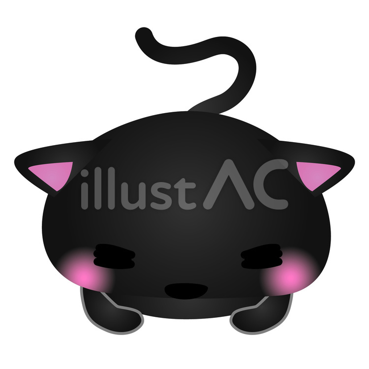 黒ねこごめんなさい 猫,ごめん,土下座のイラスト素材