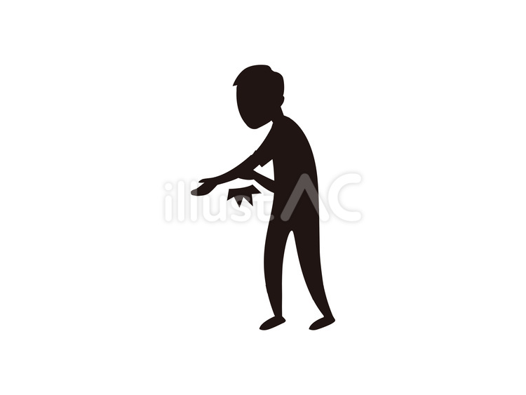 肘を痛めた男性のイラスト 肘,痛める,男性のイラスト素材