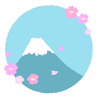 Fuji and cherry blossom, , JPG and PNG