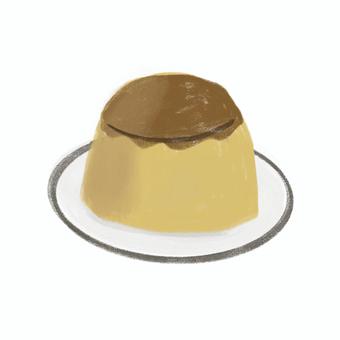 プリン プリン,スイーツ,デザート,おやつ,菓子,甘い,食べ物,卵プリン,カスタードプリン,シロップのイラスト素材