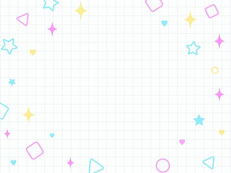 可愛いポップな細線チェック背景 カラフル 背景,パステル,フレーム,チェック,メンフィス,カラフル,図形,水色,ピンク,黄色のイラスト素材