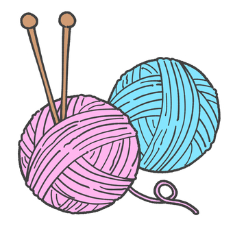 毛糸玉の手描きイラスト4 毛糸,手芸,手描き,毛糸玉,挿絵,かわいい,冬,編み物,手芸用品のイラスト素材