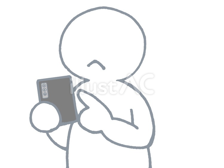 スマホを操作する人 スマホ,スマートフォン,操作のイラスト素材
