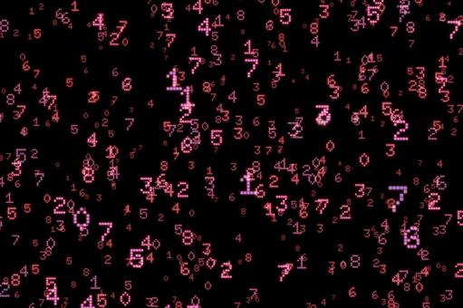 背景　サイバーチックな数字 03 背景,壁紙,パターン,サイバー,数字,デジタル,モニター,ディスプレイ,画面,ピクセルのイラスト素材