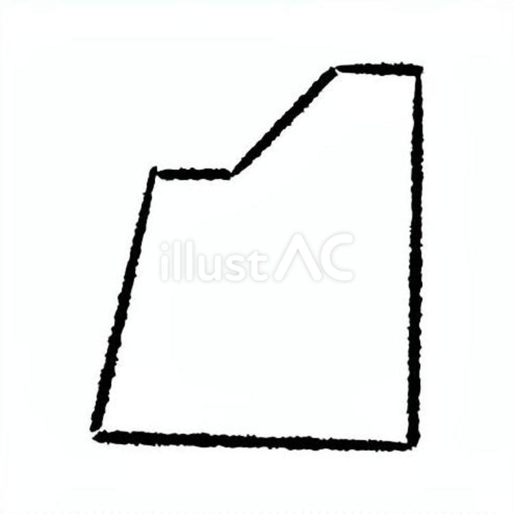 手描きのカクカクの吹き出し77 吹き出し,フレーム,見出しのイラスト素材