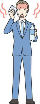 Illustration, employee, businessman, suit, 