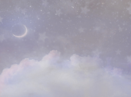 Pastel sky, moon and clouds, JPG Pastel sky, moon and clouds, , JPG