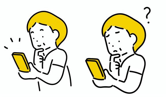 スマホを持つ高齢女性のイラスト スマホを持つ高齢女性のイラスト シニア,スマホ,スマートフォンのイラスト素材