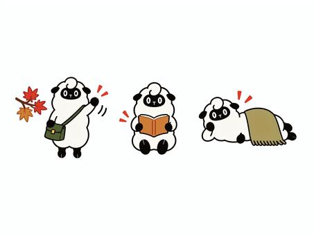 のっぽ羊のゆるかわキャラクター 羊,ひつじ,未年,干支,動物,キャラクター,かわいい,ゆるかわ,もこもこ,シンプルのイラスト素材