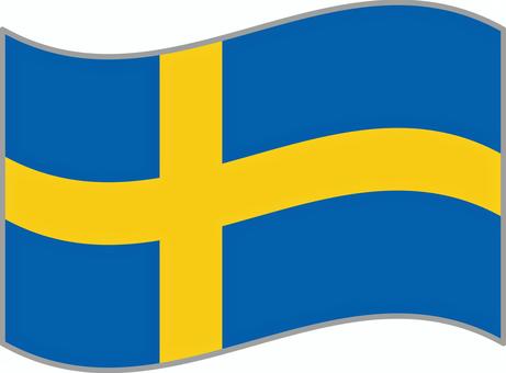 Illustration, sweden, flag, shake, 