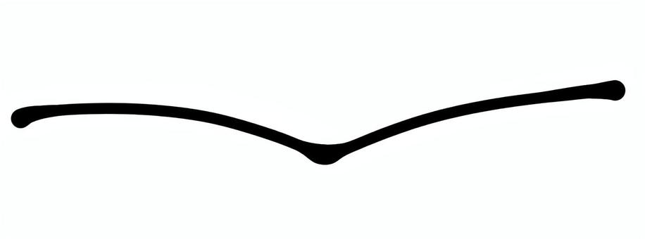 開いた本風の飾り線 線,ライン,下線,本,開いた,イメージ,アンダーライン,素材,飾り,装飾のイラスト素材