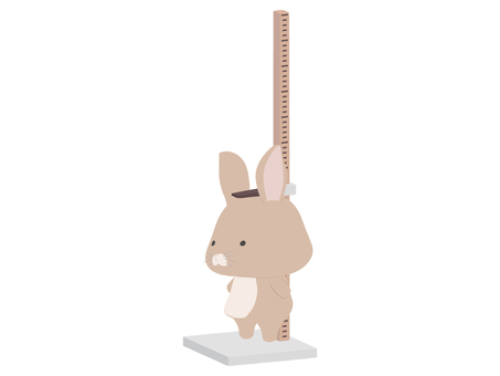 Height measurement_Rabbit, , JPG, PNG and AI