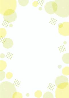 円のフレーム29 フレーム,背景,円,水彩,かわいい,枠,丸,ドット,カラフル,柔らかいのイラスト素材