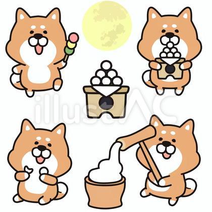 お月見セット犬_01