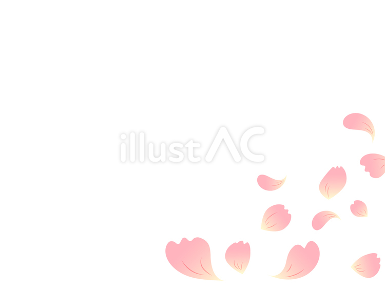 桜の花びらが舞うフレーム04 フレーム,見出し,小見出しのイラスト素材