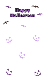 ハロウィン　縦型 ハロウィン,コウモリ,おばけ,ジャックオランタン,イベント,紫,縦型,背景,壁紙,秋のイラスト素材