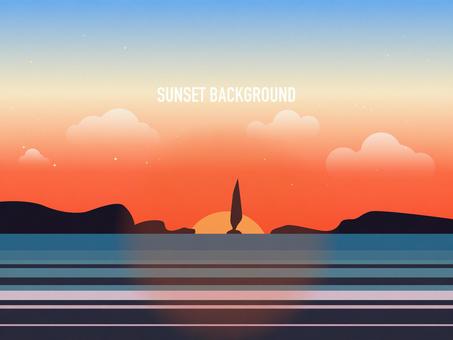 南国の夕焼けイラスト 無料イラストなら イラストac 南国の夕焼けイラスト 無料イラストなら イラストac