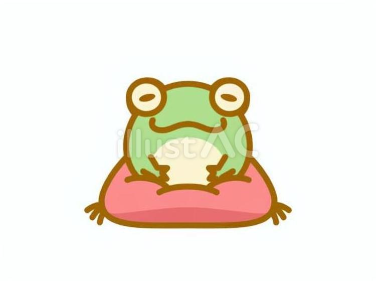 縁起物のガマガエル カエル,動物,縁起物のイラスト素材