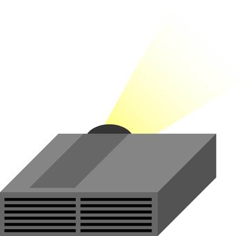 プロジェクター プロジェクター,プレゼン,プレゼンテーション,発表,スライドショー,会議,提案,スライド,映画,講義のイラスト素材