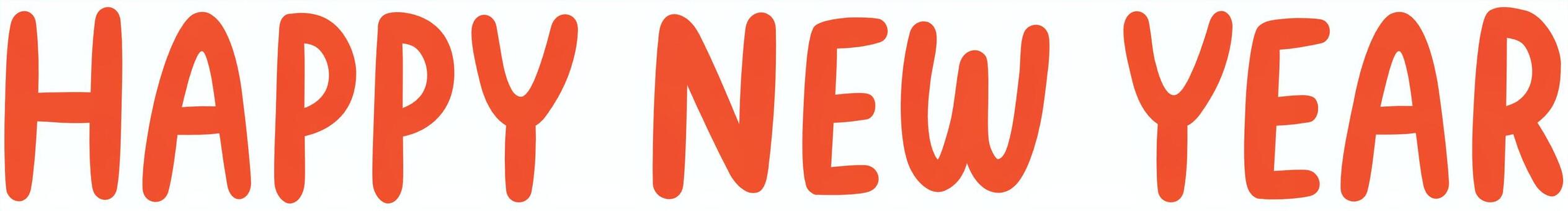 ポップなHAPPY NEW YEAR ハッピーニューイヤー,happynewyear,英語,文字,アルファベット,happy,new,year,ライン,年賀のイラスト素材