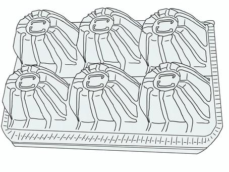 Egg case (plastic / empty), egg case, plastic, case, JPG and PNG