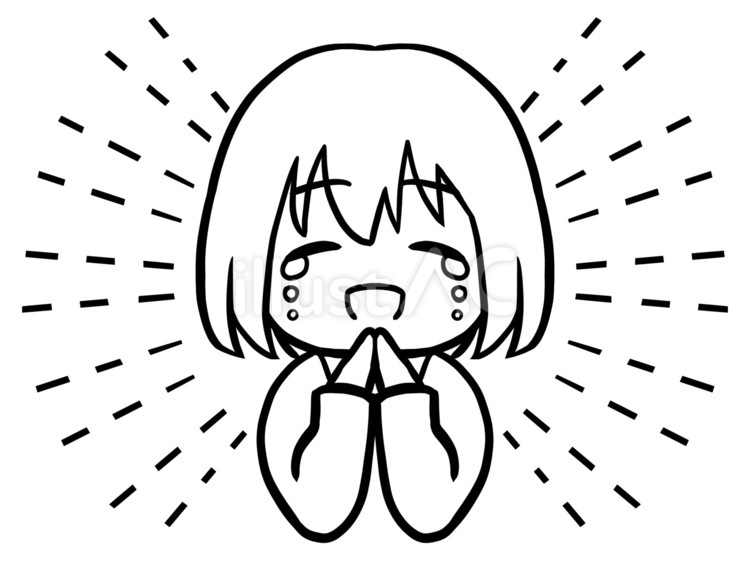 泣いて喜ぶ　線画 泣き笑い,嬉し泣き,泣くのイラスト素材
