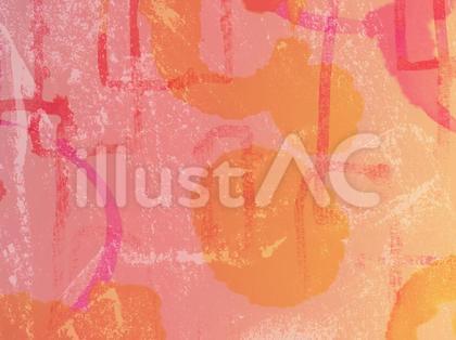 ピンクの手描き模様の水彩テクスチャ背景