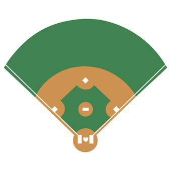 野球　ホームベース 野球,ホームベース,野球盤,スポーツ,一塁,二塁,三塁のイラスト素材